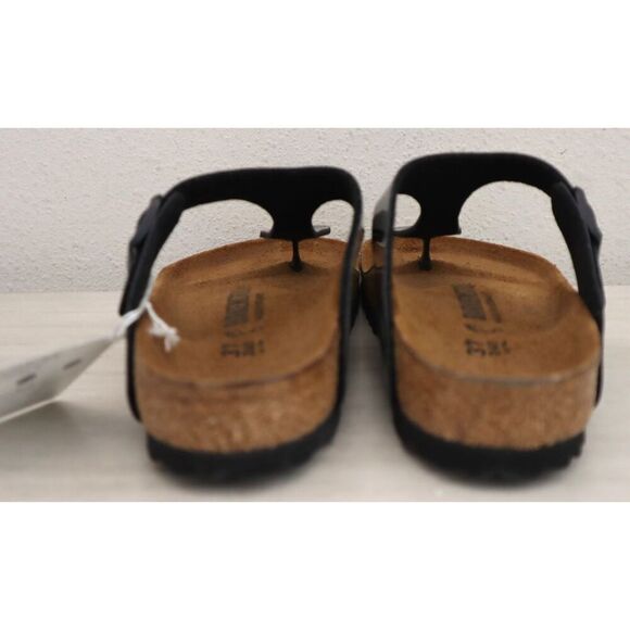 Birkenstock 0043661 Women Sz 6 Black Patent Leather Gizeh Birko-Flor Sandals - Picture 3 of 16